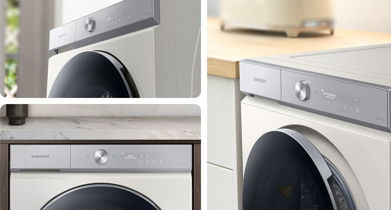 Máy sấy bơm nhiệt Samsung Bespoke AI 17 kg DV17B9750CV/SV - Thiết kế Bespoke