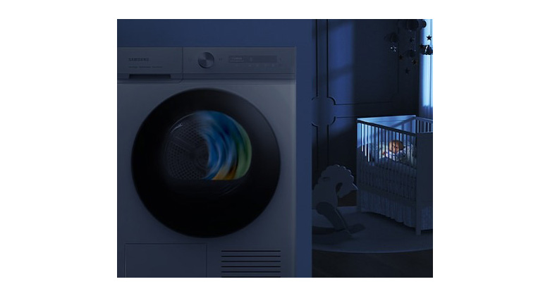 Máy sấy bơm nhiệt Samsung Bespoke AI 9 kg DV90BB9440GH/SV - Vận hành êm ái