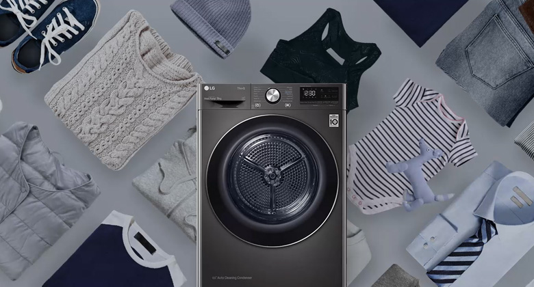 Máy sấy bơm nhiệt LG 9kg DVHP09B - Nhiều chu trình sấy phù hợp với lối...