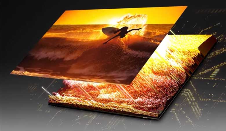 Tivi Samsung 55QN85B - Đèn nền Quantum Mini LED điều khiển bởi công nghệ Quantum Matrix