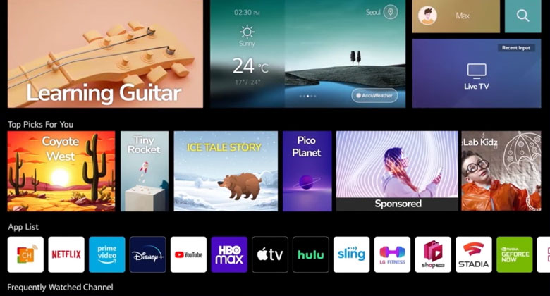 Tivi LG LQ636BPSA - Hồ sơ cá nhân hóa