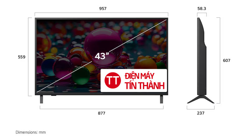 tivi LG 43UA8450 - Smart Tivi LG 43 inch 4K UHD 43UA8450PSA - Thiết kế tinh tế sang trọng