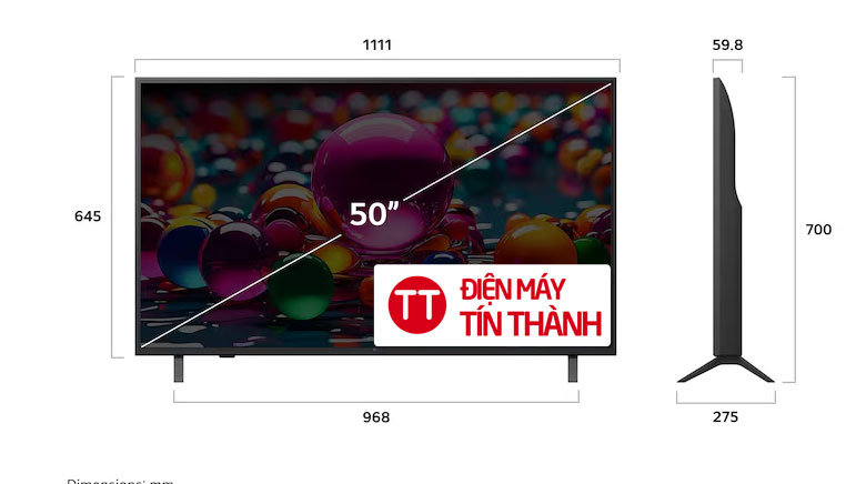 tivi LG 50UA8450 - Smart Tivi LG 50 inch 4K UHD 50UA8450PSA - Thiết kế tinh tế sang trọng
