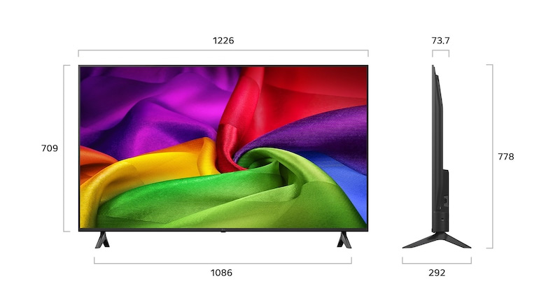 Smart Tivi LG AI 4K 55 inch 55NU805BPSB thiết kế, xuất xứ và bảo hành