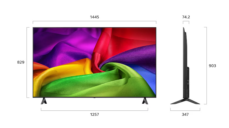 Smart Tivi LG AI 4K 65 inch 65NU805BPSB thiết kế, xuất xứ và bảo hành