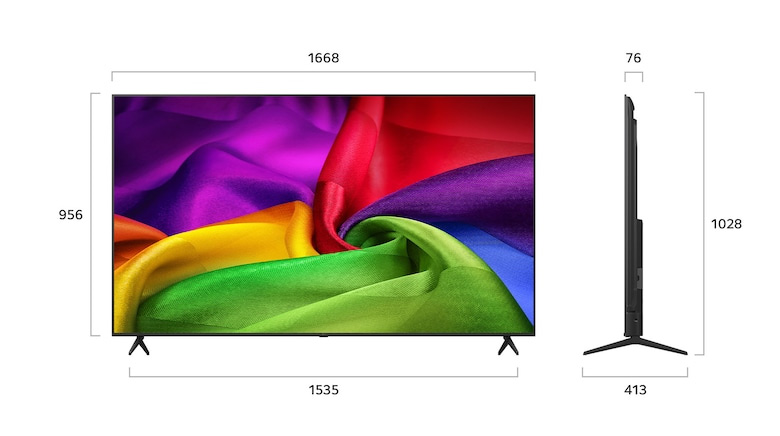 Smart Tivi LG AI 4K 75 inch 75NU805BPSB thiết kế, xuất xứ và bảo hành