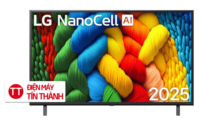 Smart Tivi NanoCell LG AI 4K 43 inch 43NANO80ASA - 43NANO80 - Thiết kế 43 inch Nanocell sang trọng