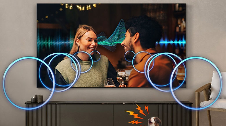 77S90F - Smart Tivi OLED Samsung AI 4K 77 inch QA77S90F - Công nghệ Active Voice Amplifier Pro
