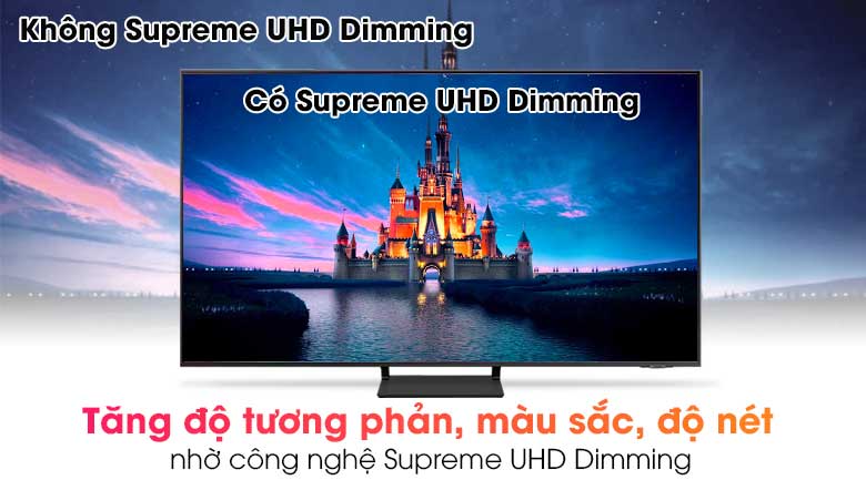 Tivi Samsung 65 inch – Tăng độ tương phản, màu sắc, độ nét nhờ công nghệ Supreme UHD Dimming