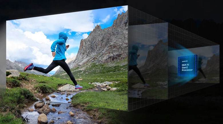 65Q80D - Công nghệ nâng cấp hình ảnh 4K AI Upscaling