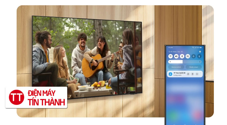 Smart Tivi QLED Samsung FHD 43 inch QA43Q5FA - Điều khiển TV nhanh bằng điện thoại