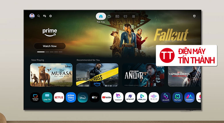 Smart Tivi Mini LED Samsung AI 4K 43 inch UA43M71H - 43M71H - UA43M71HA - Hệ điều hành One UI Tizen
