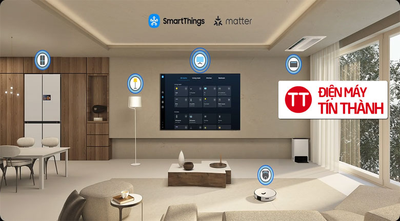 Smart Tivi Mini LED Samsung AI 4K 55 inch UA55M71H - 55M71H - UA55M71HA - Ứng dụng SmartThings