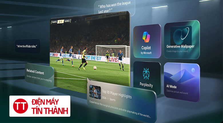 Smart Tivi Crystal UHD Samsung 4K 55 inch UA55U8000H - 55U8000H - Trợ Lý Samsung Vision AI Companion