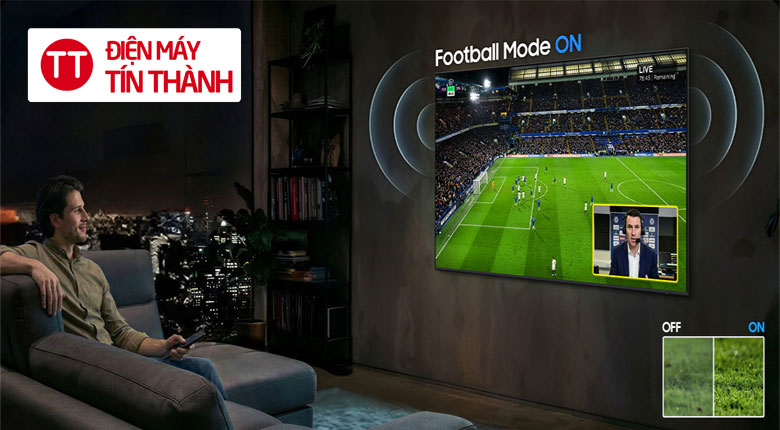 Smart Tivi Crystal UHD Samsung 4K 65 inch UA65U8000H - 65U8000H - Trải nghiệm xem bóng đá siêu sống động
