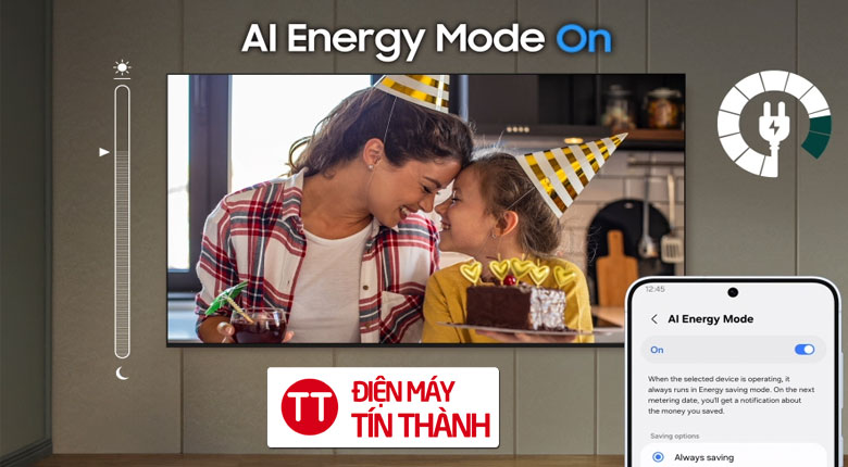 Smart Tivi Crystal UHD Samsung 4K 65 inch UA65U8500H - 65U8500H - Tiết kiệm điện với phân tích thông minh