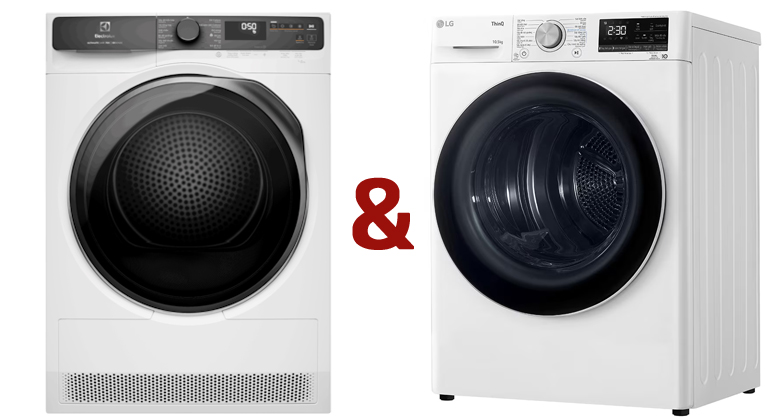 So sánh máy sấy bơm nhiệt: Electrolux EDH903R7WC và LG DVHP50W? Chọn mã nào?
