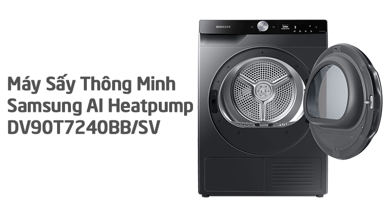 So sánh máy sấy Samsung Inverter 9 kg DV90T7240BB/SV