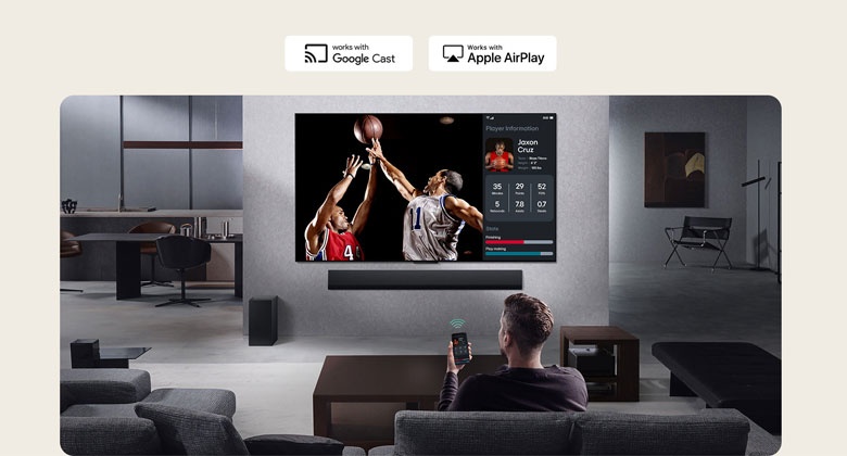 Smart Tivi LG AI 4K 55 inch 55UA8055PSA - Tối đa hóa niềm vui, sử dụng nhiều màn hình với Multi View