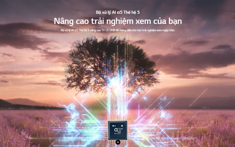 LG 55UQ7050PSA - Bộ xử lý α5 AI Processor 4K Gen5