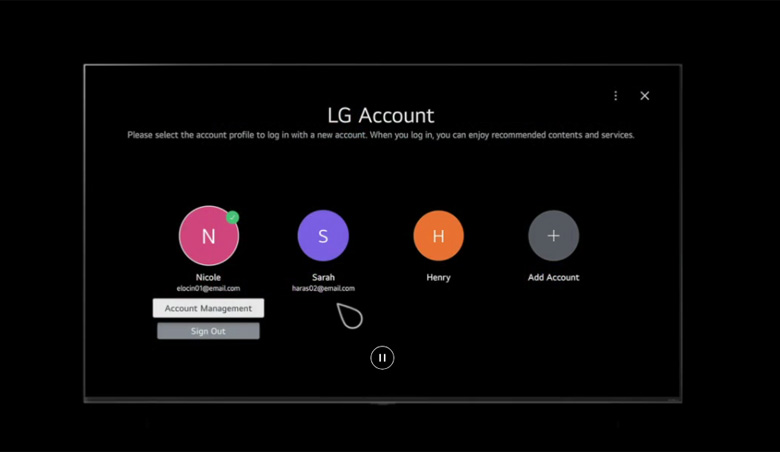 Tivi LG 2023 - My Profile
