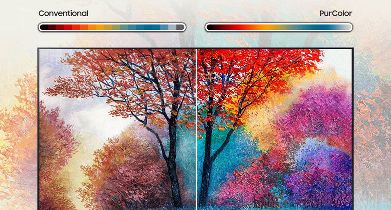 Tivi Samsung AU7002 55 inch - Công nghệ PurColor