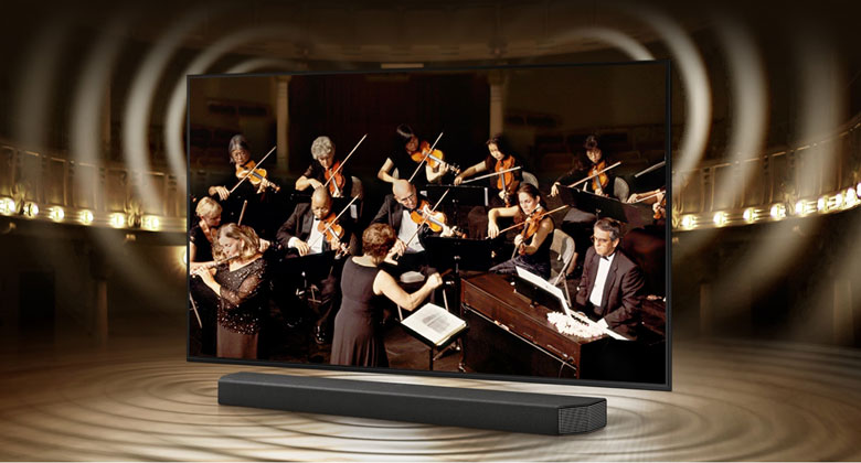 Tivi Samsung AU7002 55 inch - Công nghệ Q-Symphony