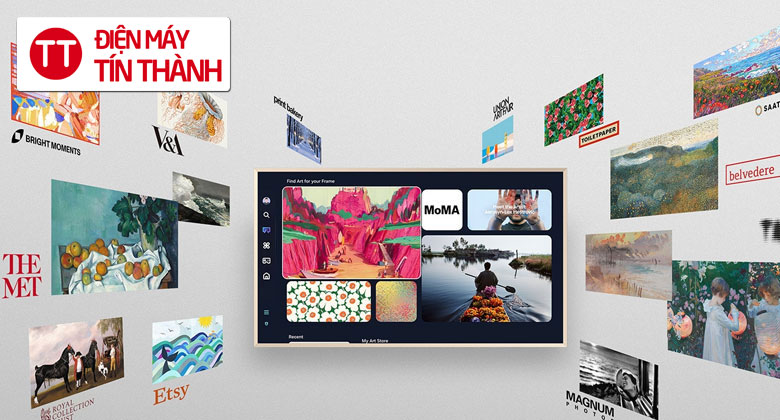 Tivi Samsung QA65LS03FAKVVX chế độ tranh Art Mode