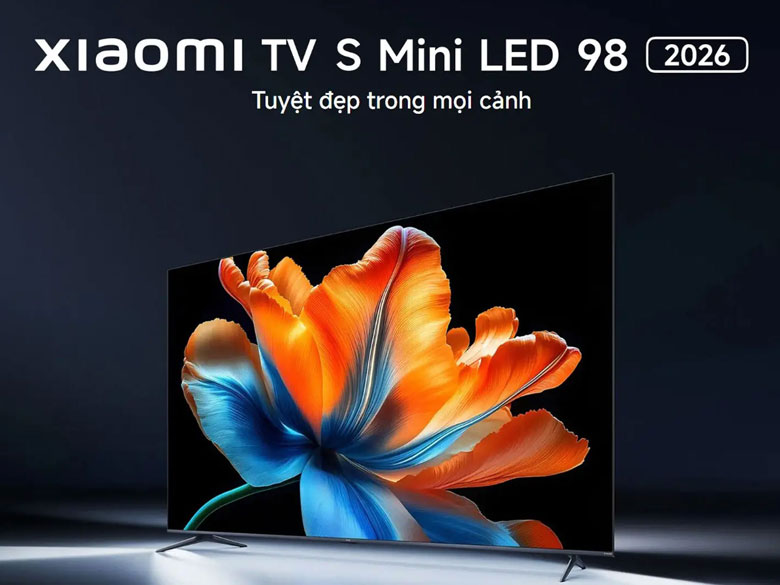 Tivi Xiaomi L98MC-STWN - Màn hình QD-Mini LED 98 inch 4K sắc nét