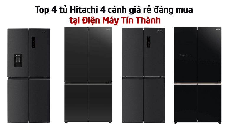 Top 4 tủ Hitachi 4 cánh giá rẻ