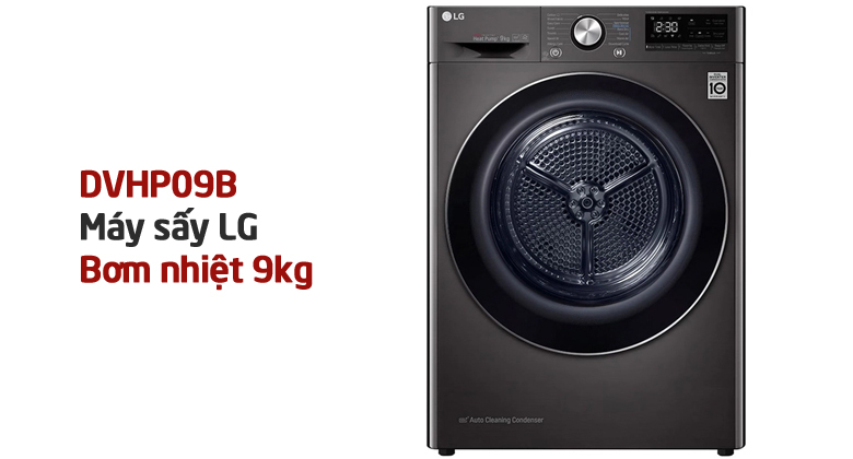 Máy Sấy Quần Áo LG 9kg DVHP09B