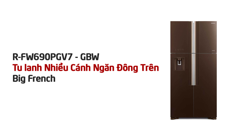 Tủ lạnh Hitachi Inverter 540 lít R-FW690PGV7 GBW