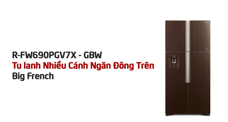 Tủ lạnh Hitachi Inverter 540 lít R-FW690PGV7X GBW