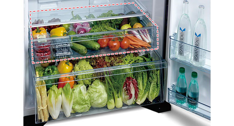 Hitachi FW690PGV7 GBK - Hai ngăn trữ rau quả