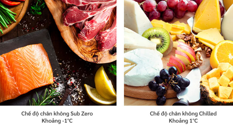 Tủ lạnh Hitachi 4 cánh - Bảo quản với 2 vùng nhiệt độ