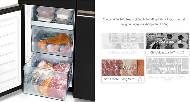 Tủ lạnh Hitachi Inverter 569 lít - Ngăn chuyển đổi đa năng