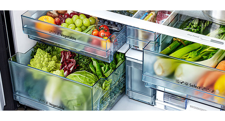 Tủ lạnh Hitachi 640 - Rau tươi với Ngăn chứa riêng biệt