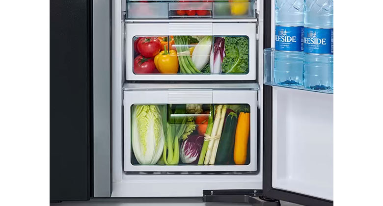 Tủ lạnh Hitachi Inverter 590 lít R-M800PGV0 GBK - Ngăn Rau Quả Riêng Biệt Duy Trì Độ Ẩm Cao, Giữ Rau Quả Tươi Ngon