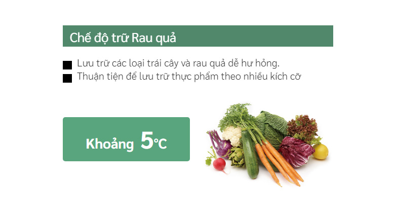 Tủ lạnh Hitachi FW690PGV7X GBK - Chế độ trữ Rau quả