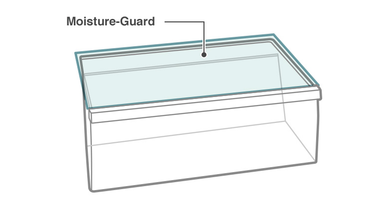 Tủ lạnh Hitachi 4 cánh - Độ ẩm tối ưu với lớp bảo vệ bên trên ngăn rau quả