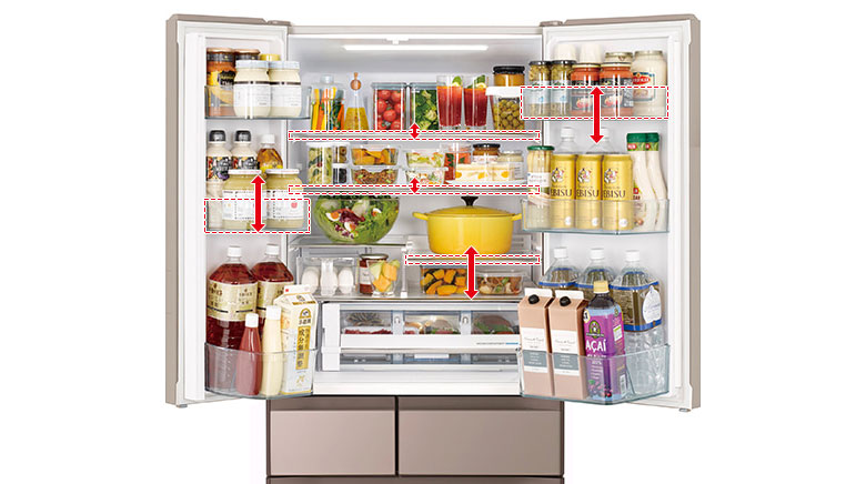 Hitachi R-HW620RV(XK) Hơi Ẩm Khoảng 2°C Giữ Thực Phẩm Tươi Ngon Làm