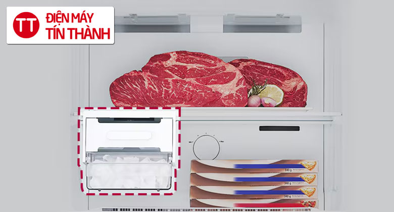 Tủ lạnh LG Inverter 315 lít LTB31BLM - Tủ lạnh LG 2 cánh inverter ngăn đá nhiều không gian hơn