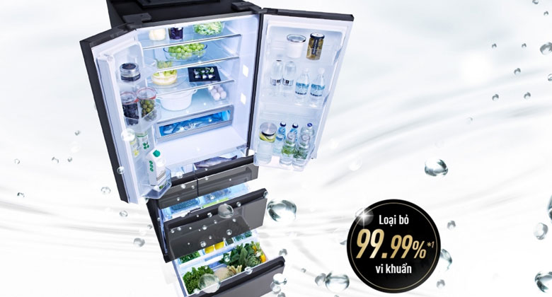 Panasonic NR-F603GT-X2 - Bảo quản sạch sẽ hơn với sức mạnh của phân tử ion nước