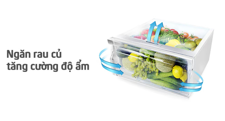 Tủ lạnh Samsung RT20HAR8DBU/SV - Ngăn rau củ tăng cường độ ẩm