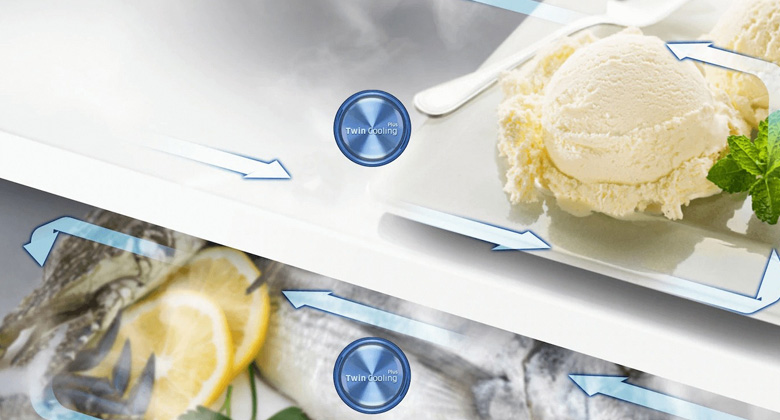 Tủ lạnh Samsung 4 cánh - Công nghệ 2 dàn lạnh độc lập Twin Cooling Plus