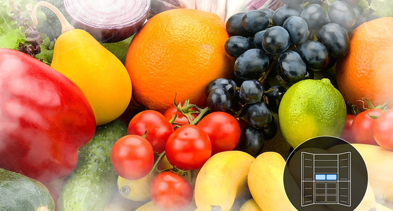 Tủ lạnh Samsung inverter 4 cánh - Ngăn điều chỉnh độ ẩm Fresh Zone