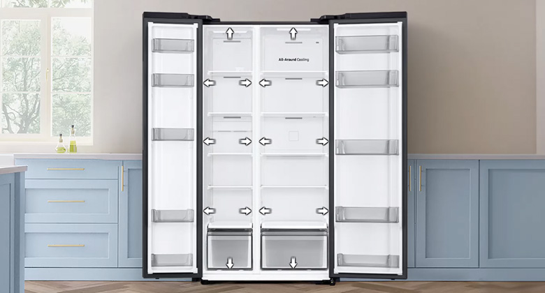 Tủ lạnh Samsung RS57DG400EM9SV - Viền siêu mỏng SpaceMax