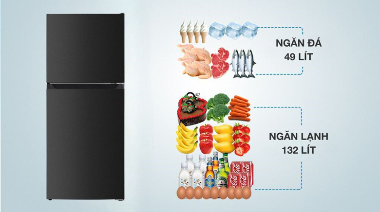 Tủ lạnh Sharp SJ-X198V-DG - Ngăn đá