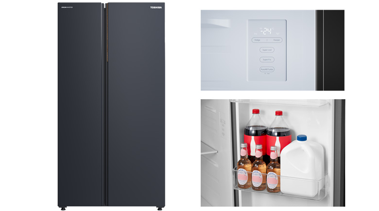 Tủ lạnh Toshiba Inverter 711 lít Side By Side GR-RS910WI-PMV(06)-MG