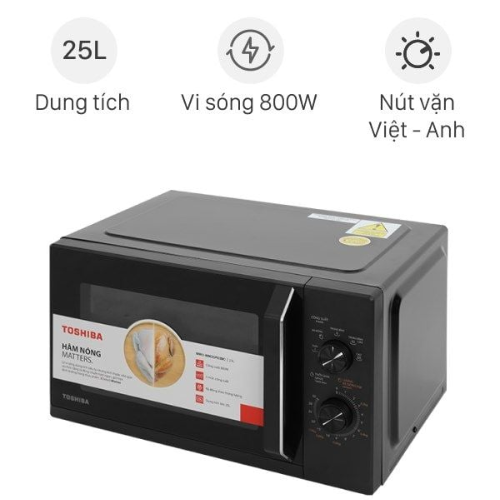 Lò vi sóng có nướng Toshiba MW3-MG25PE(BK)2